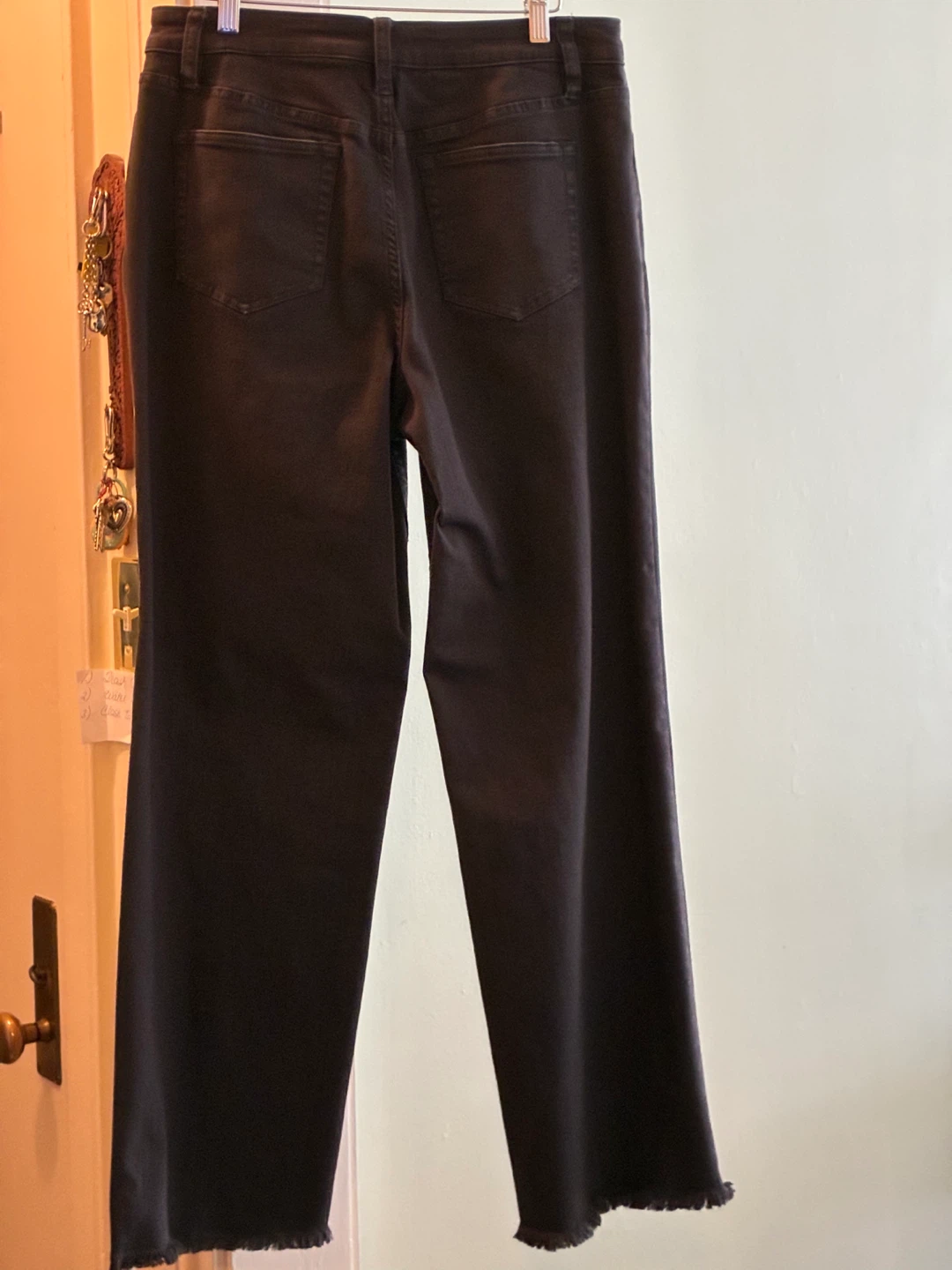 Black Candace Cameron Bure Women's Frayed Hem Jeans - Size 8 - photo 2