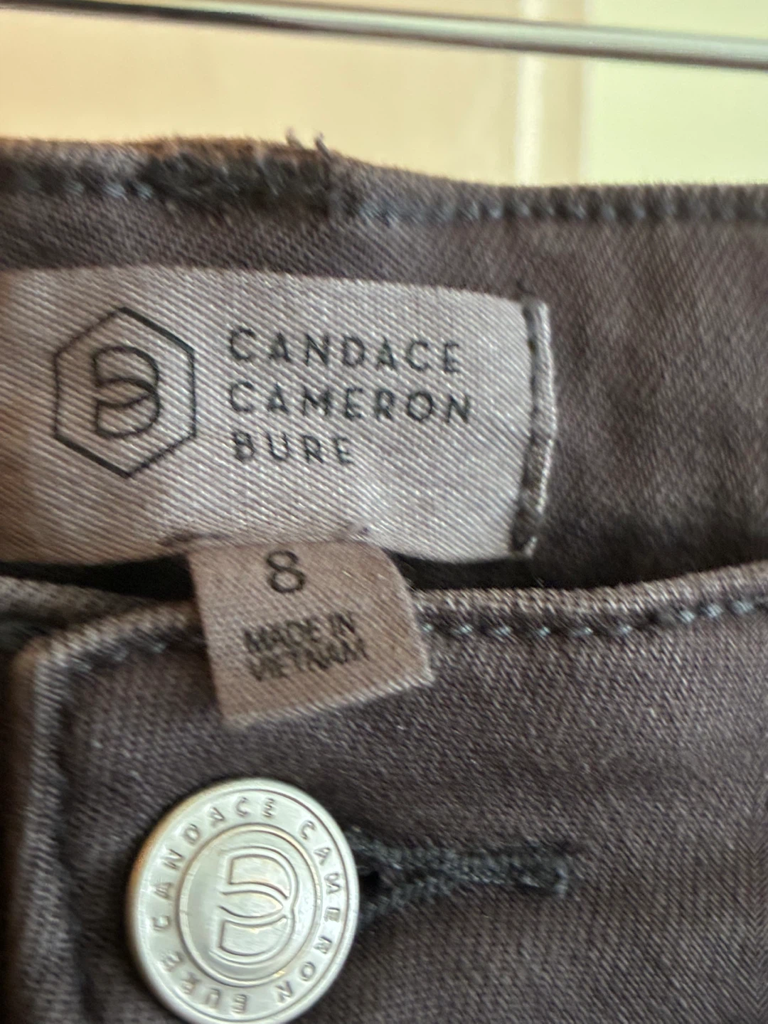 Black Candace Cameron Bure Women's Frayed Hem Jeans - Size 8 - photo 4
