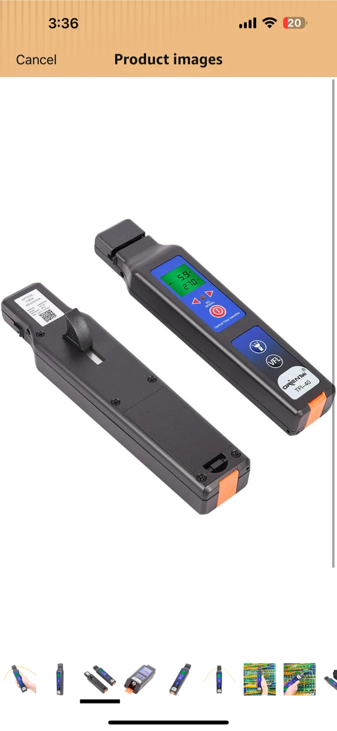 ORIENTek TFI-40 Optical Fiber Identifier VFL - photo 3