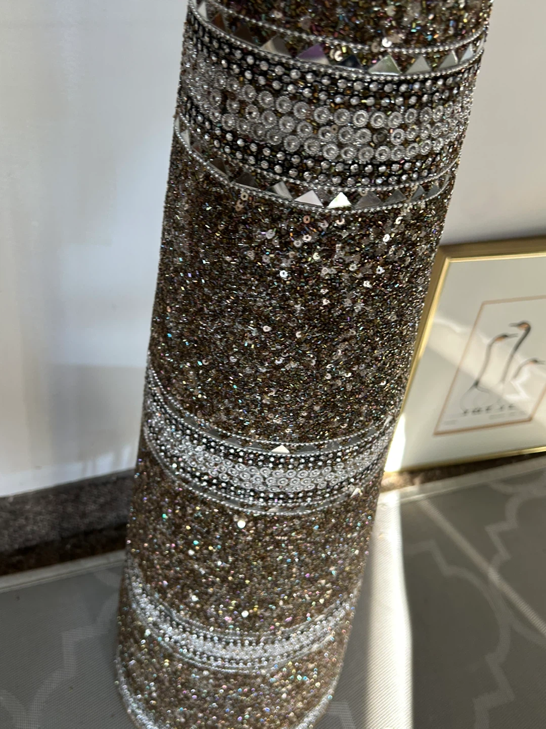 Sparkly Cone  Beaded Embellishments