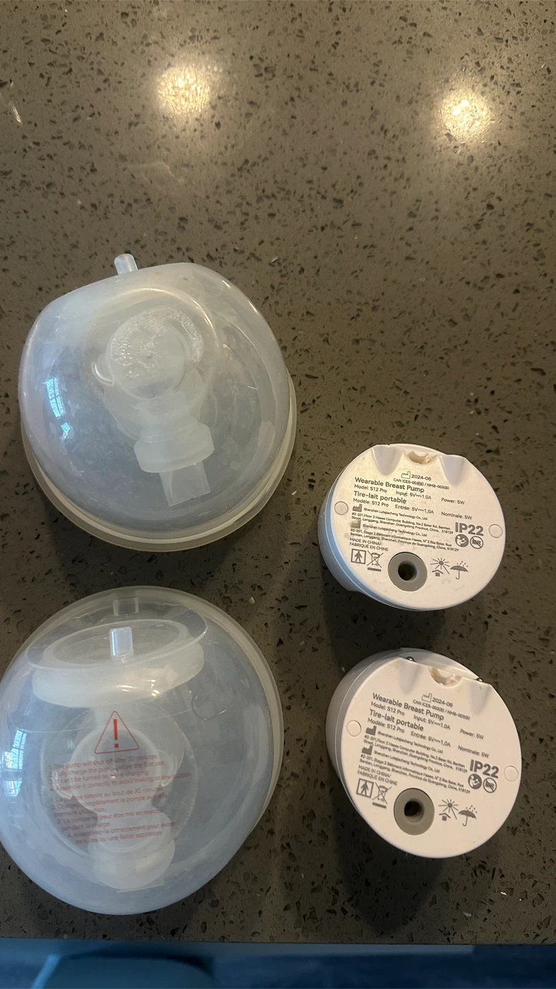 Wearable Breast Pump Motor Unit & Flanges