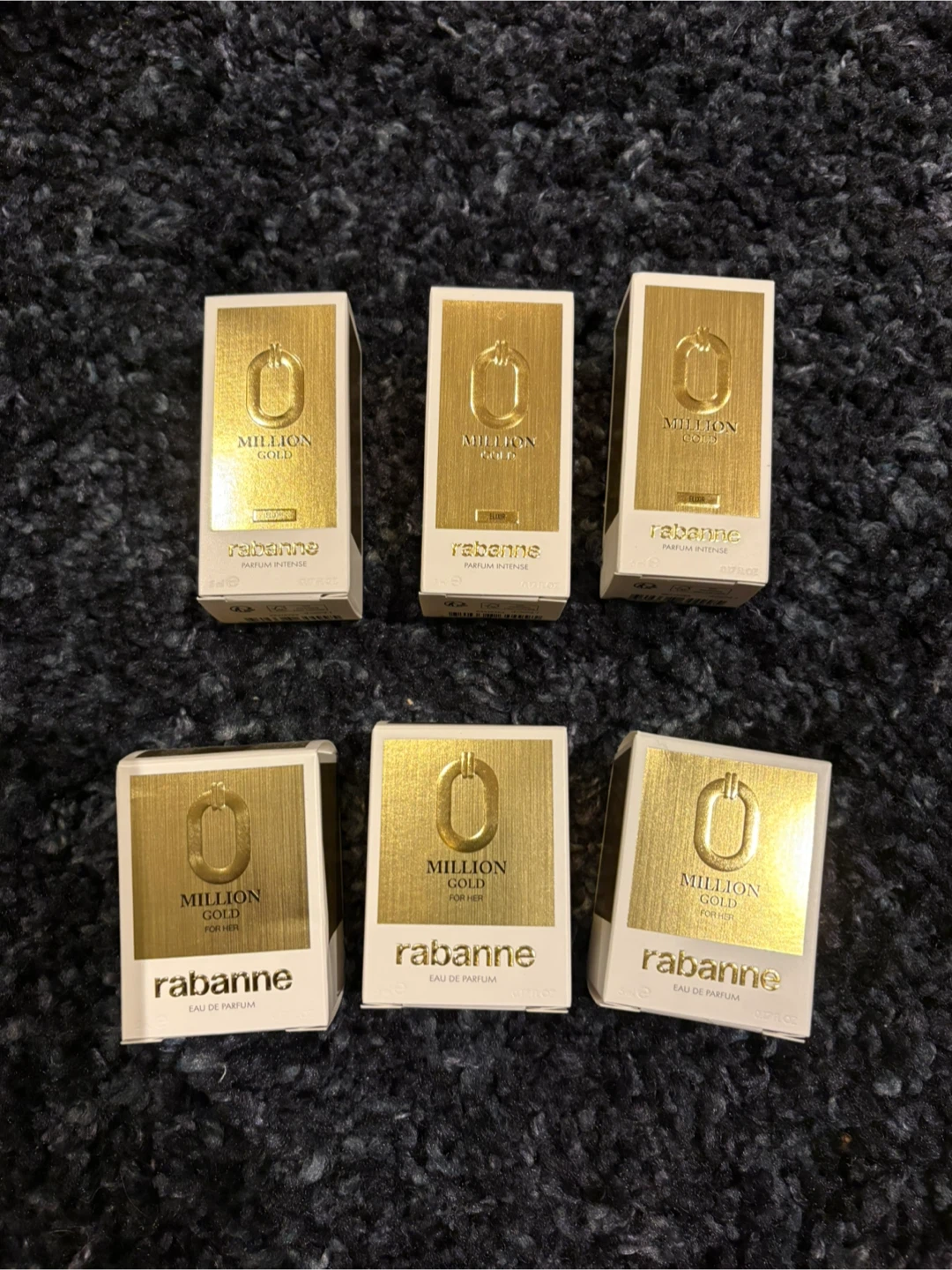 Paco Rabanne Million Gold Eau de Parfum Lot (6x Miniatures)