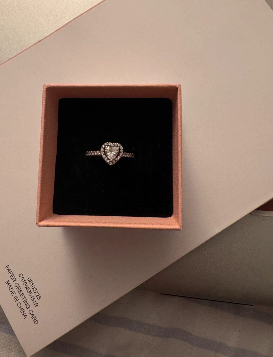 Pandora Heart Sparkle Ring
