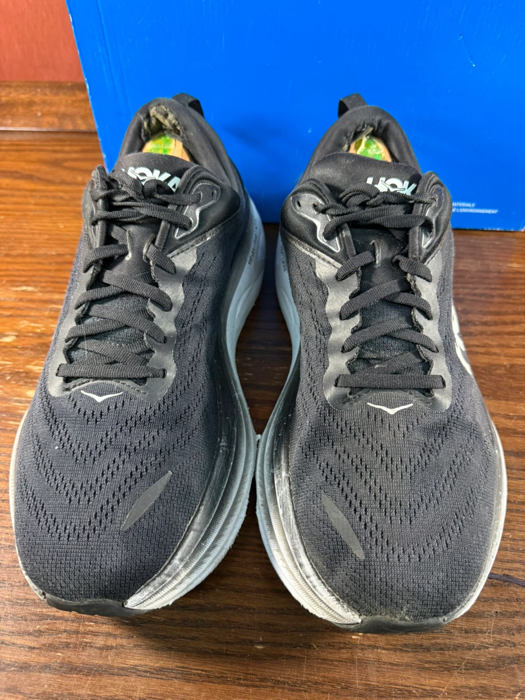 Hoka Bondi 8 Wide Black White Running Shoes Men’s Size US 10-2E - photo 3