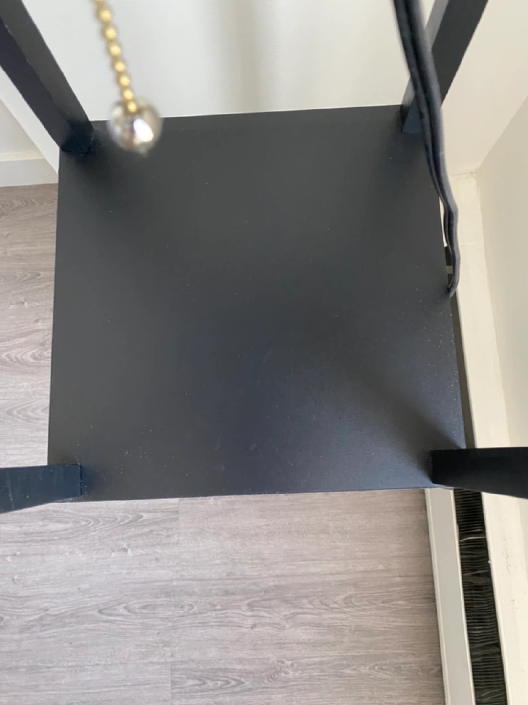 Modern Black Floor Lamp with Shelves - photo 3