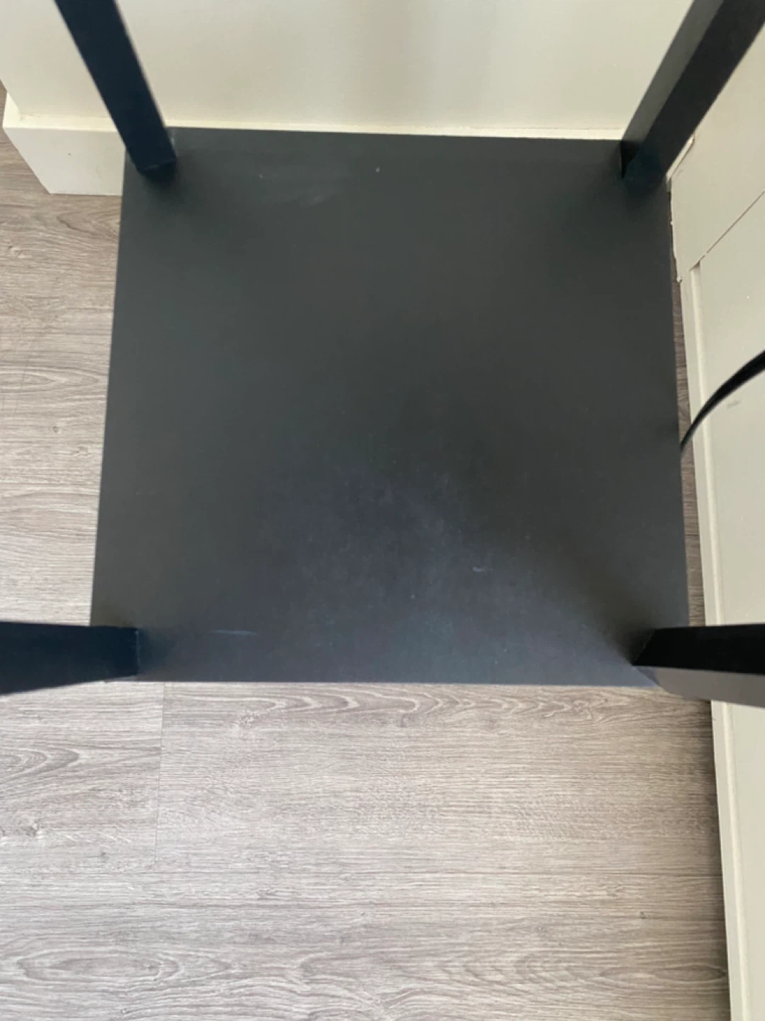Modern Black Floor Lamp with Shelves - photo 4