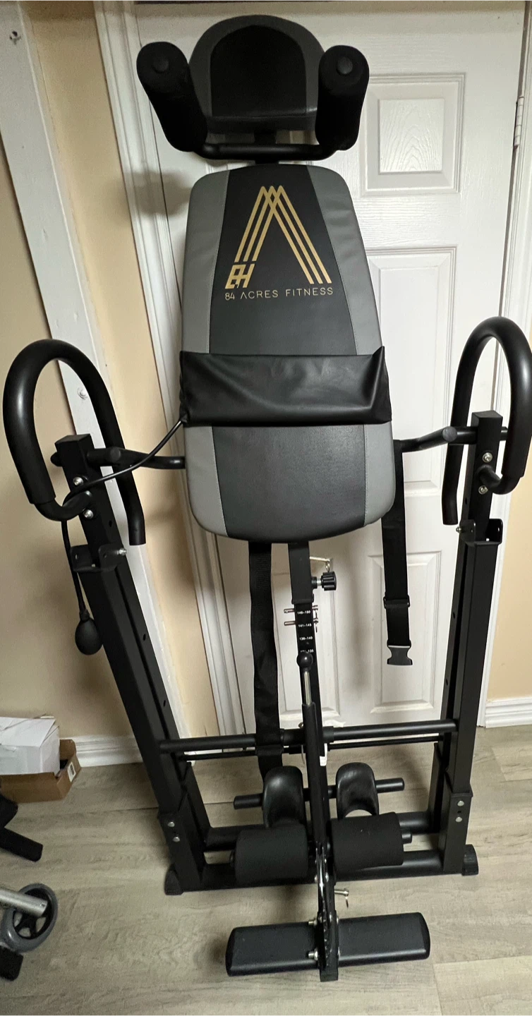 Inversion Table with Adjustable Headrest and Double Seat Belt - photo 2