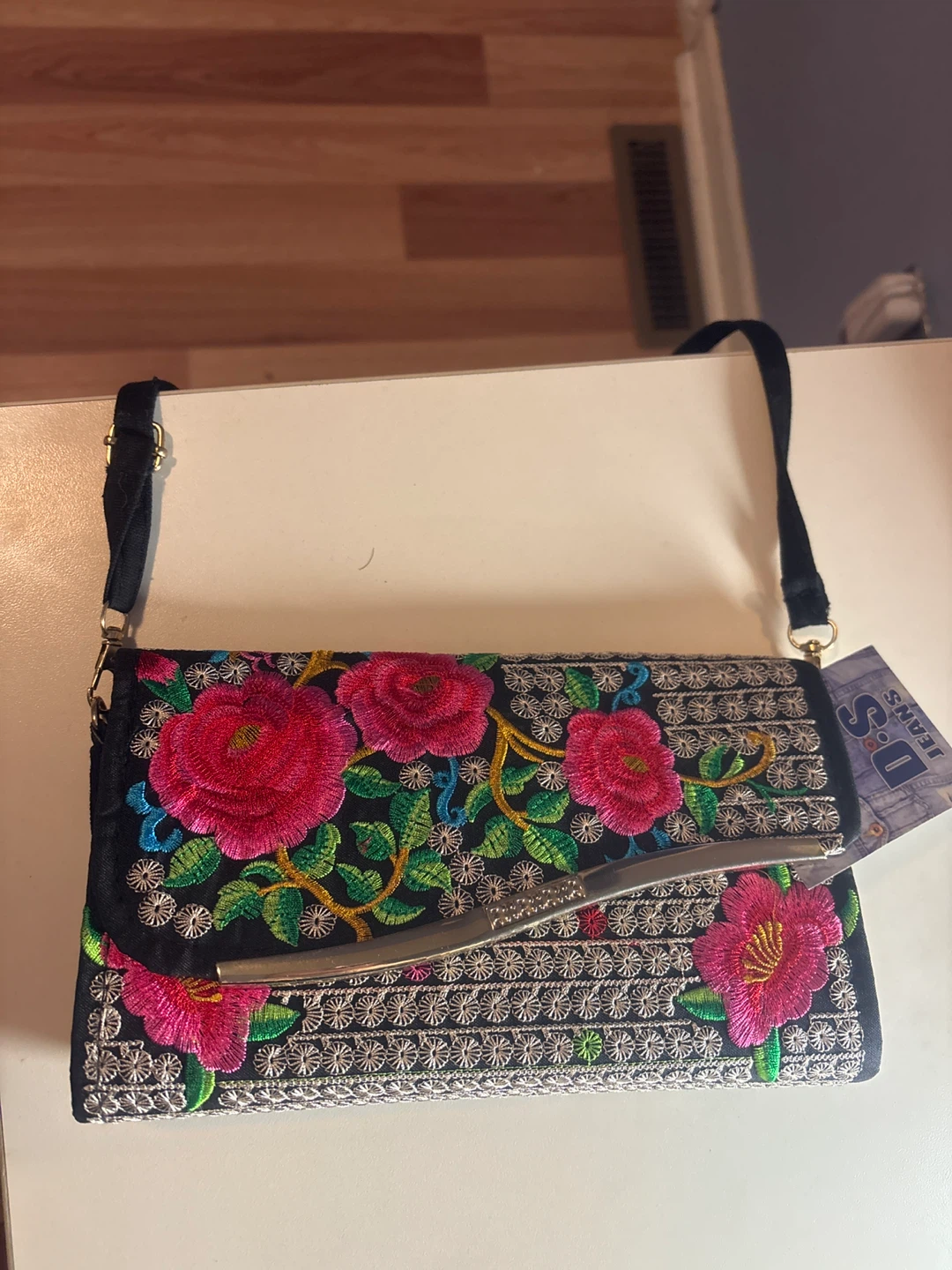 Embroidered Clutch Bag