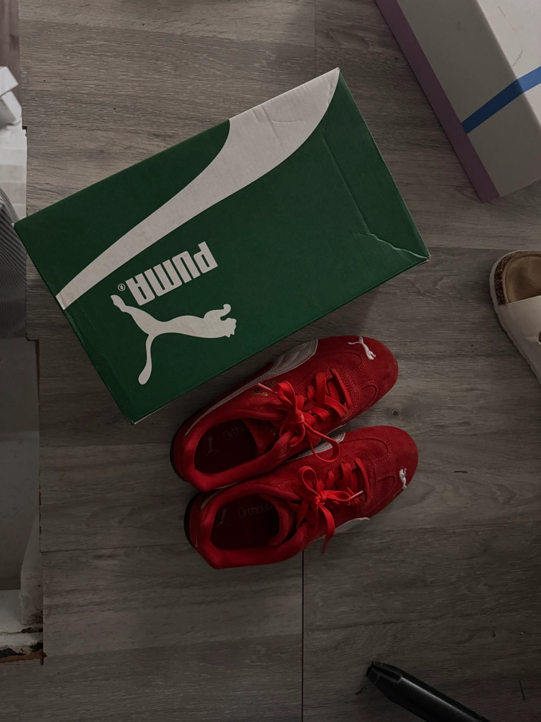 Puma Red Speedcat OG' Sparco Shoes - Size 6