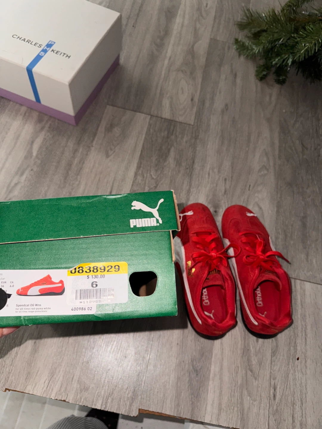 Puma Red Speedcat OG' Sparco Shoes - Size 6 - photo 3