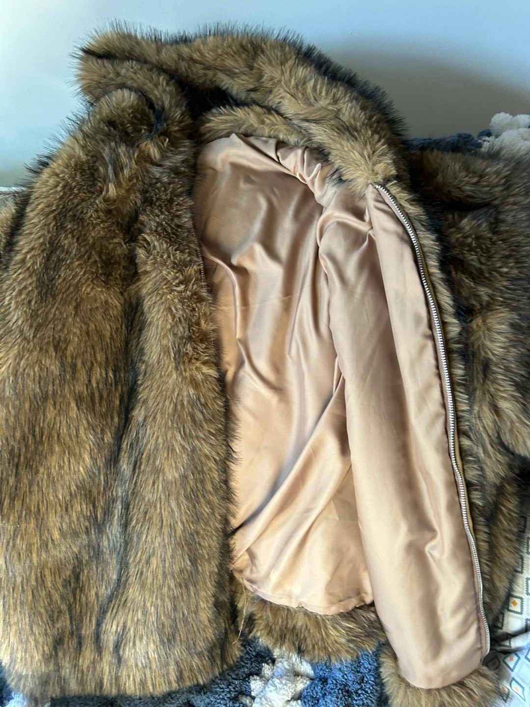 Faux Fur Hooded Jacket - photo 2