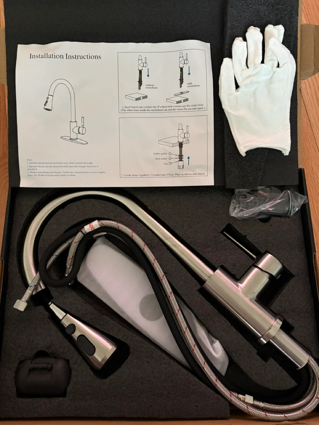 HUAAKE Faucet with Pull Down Sprayer - photo 4