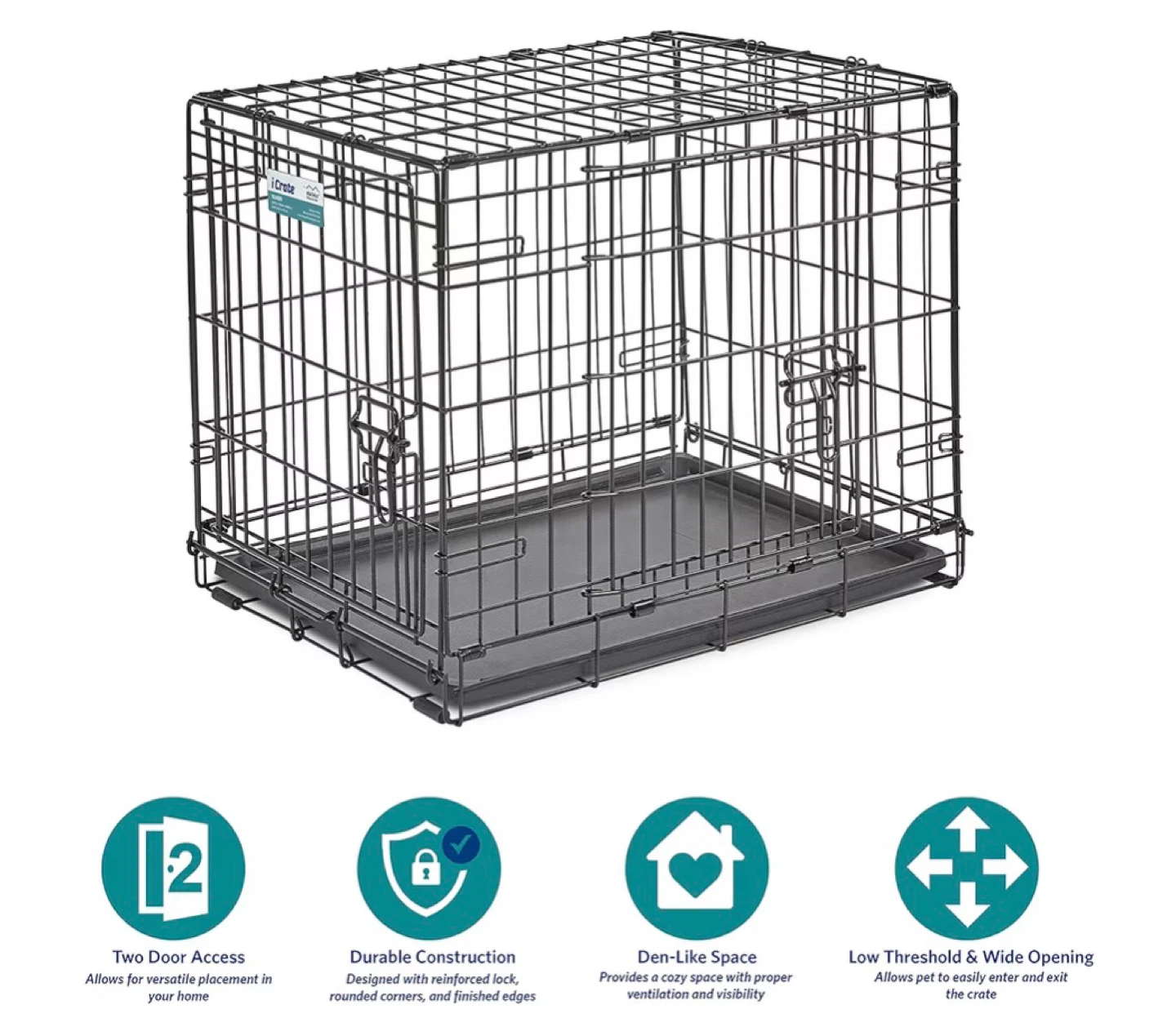 MidWest iCrate Folding Dog Crate - photo 2