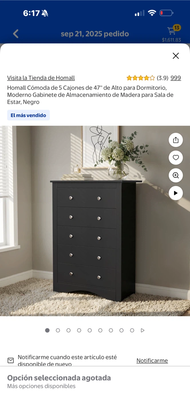Homall 5-Drawer Dresser