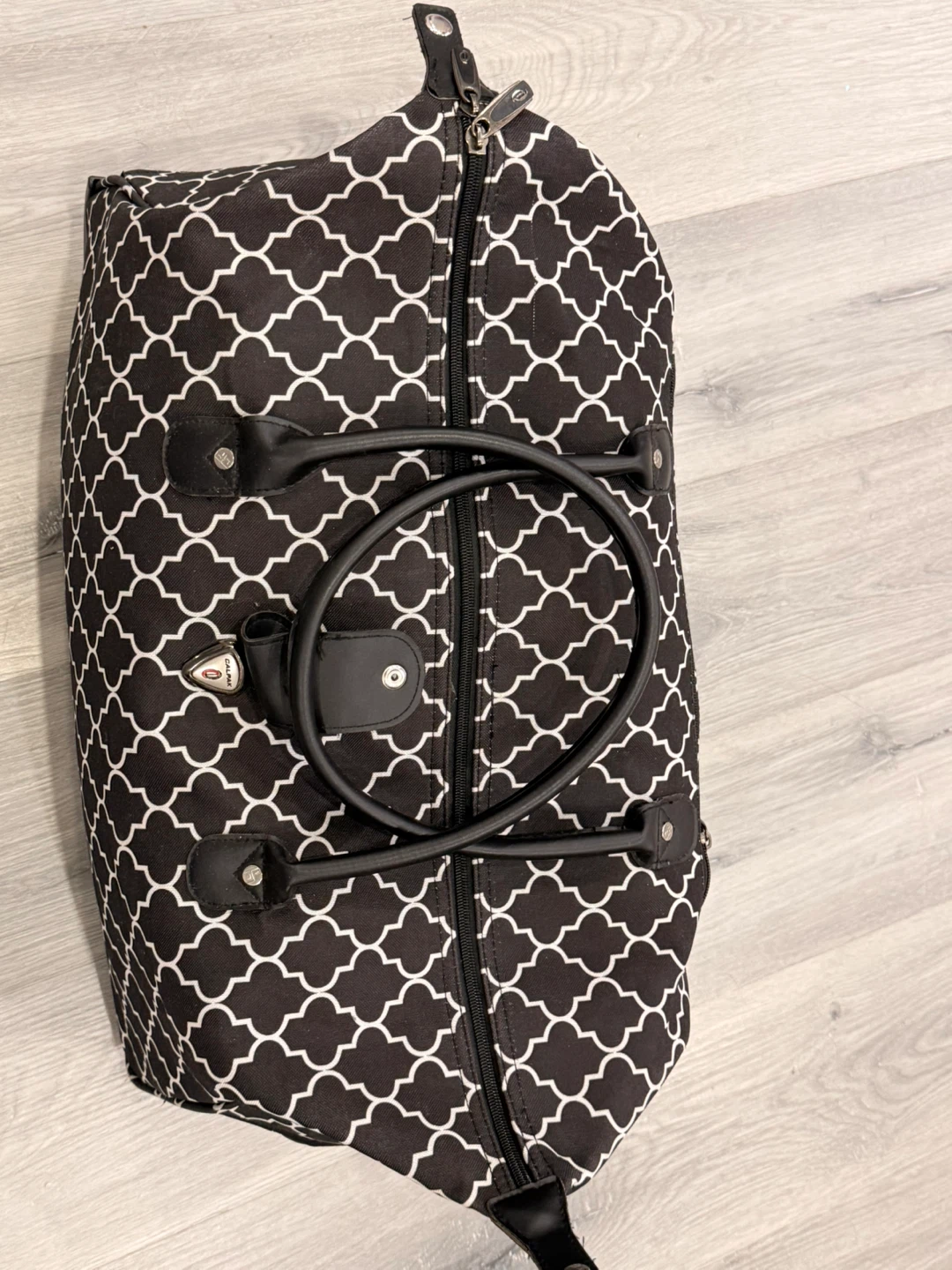 CALPAK Duffel Bag - Black and White Pattern