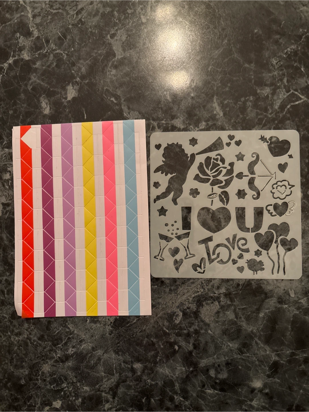 🧡 Stencil and Sticker Sheet