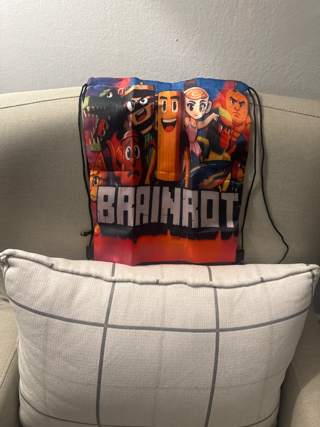 Brainrot Drawstring Bag 🧡 - photo 2