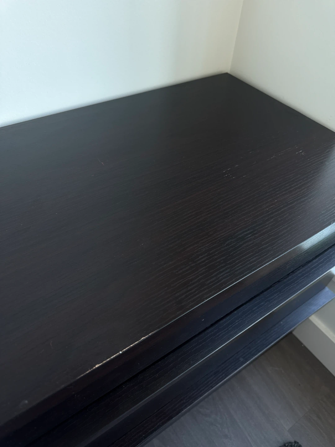 Dark Brown 2-Drawer Dresser - photo 2