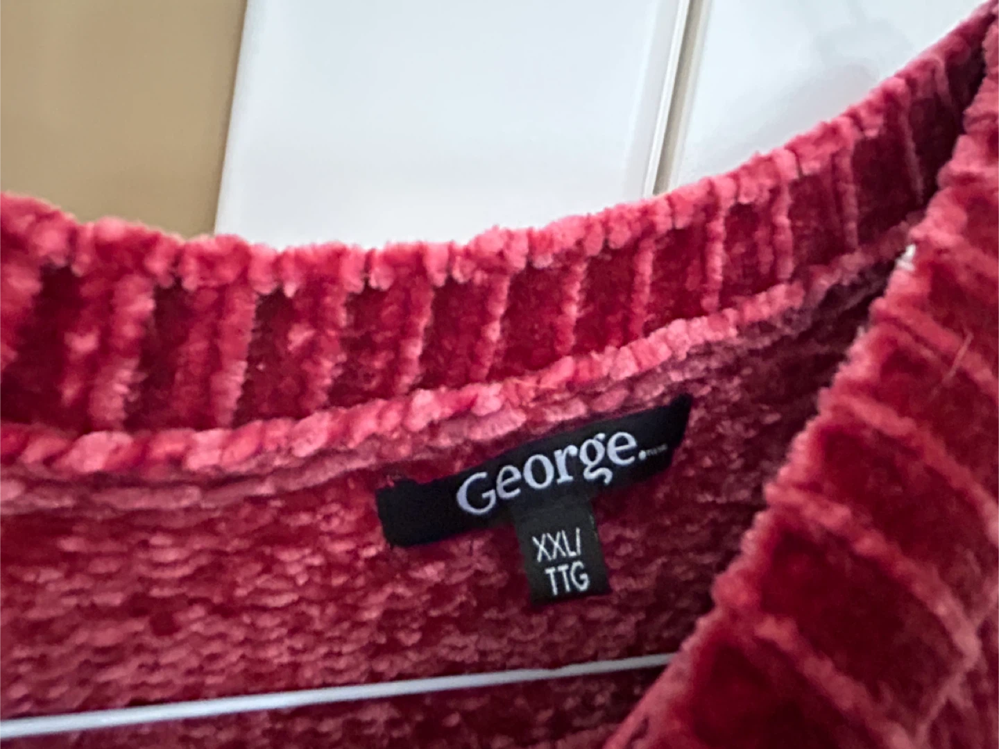 George Chenille Sweater - Red - XXL - photo 4