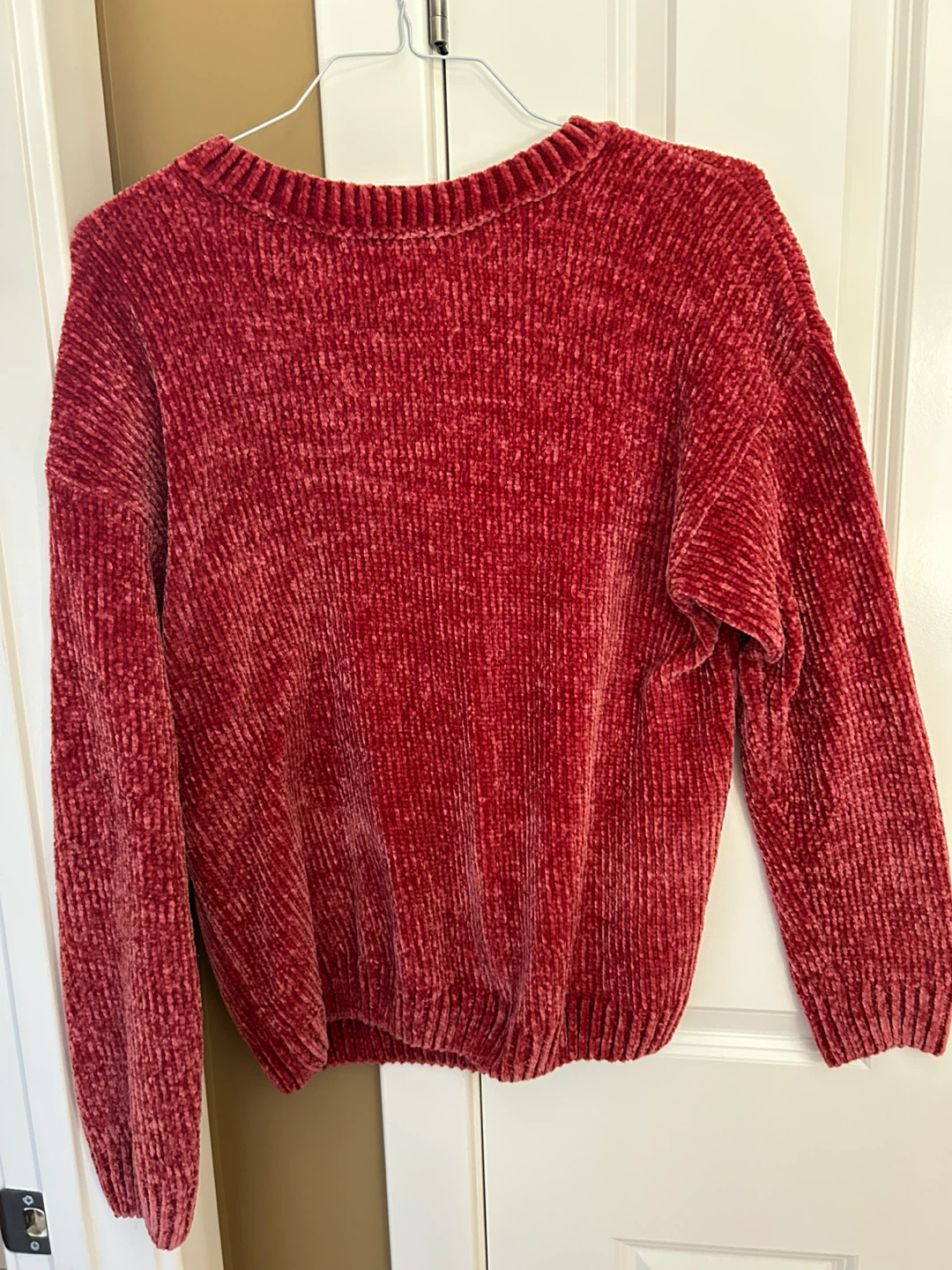 George Chenille Sweater - Red - XXL