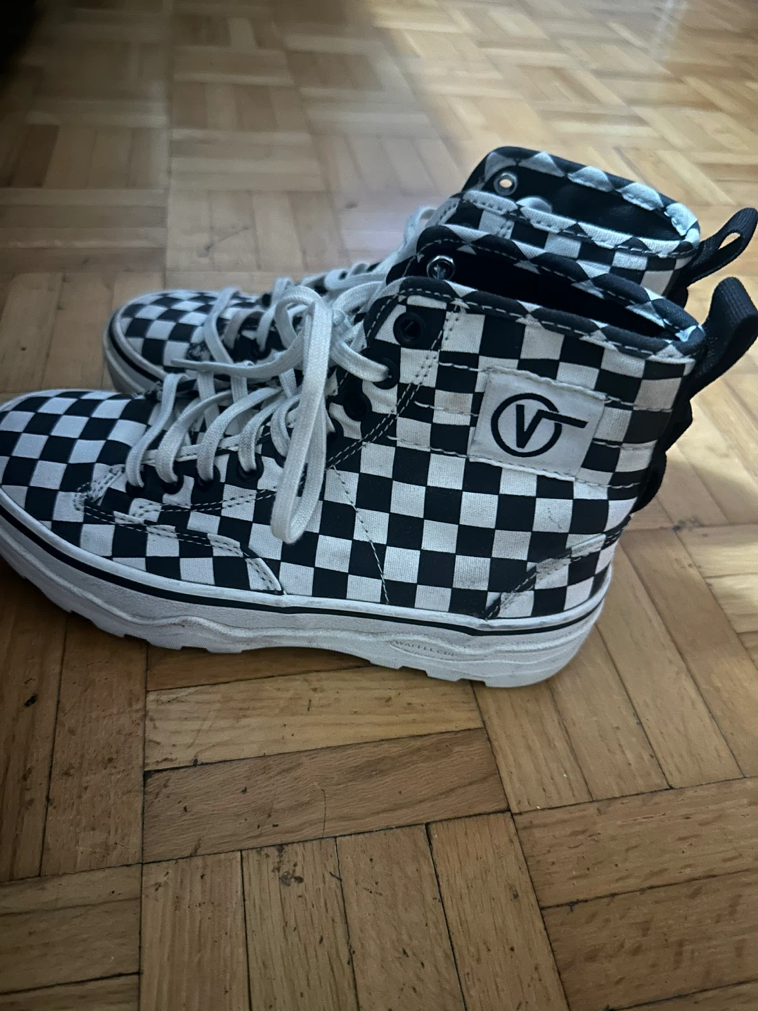 Vans Checkerboard High-Top Shoes - photo 3
