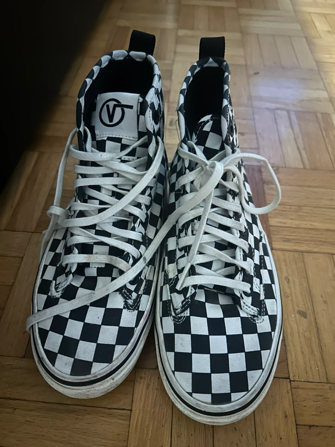 Vans Checkerboard High-Top Shoes - photo 2