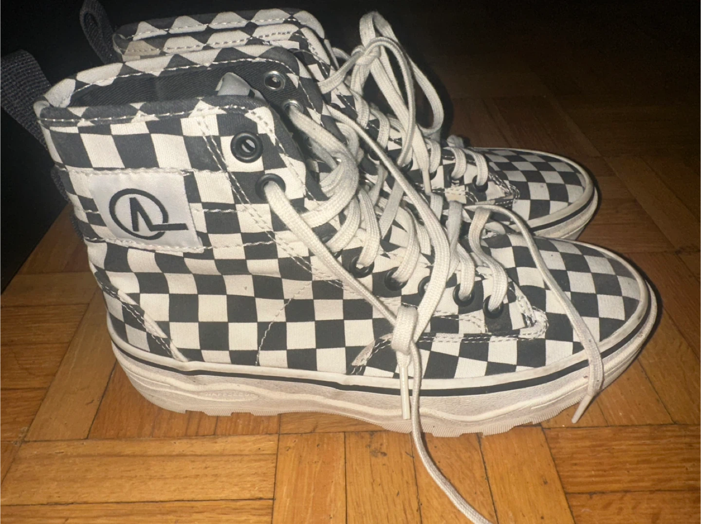Vans Checkerboard High-Top Shoes