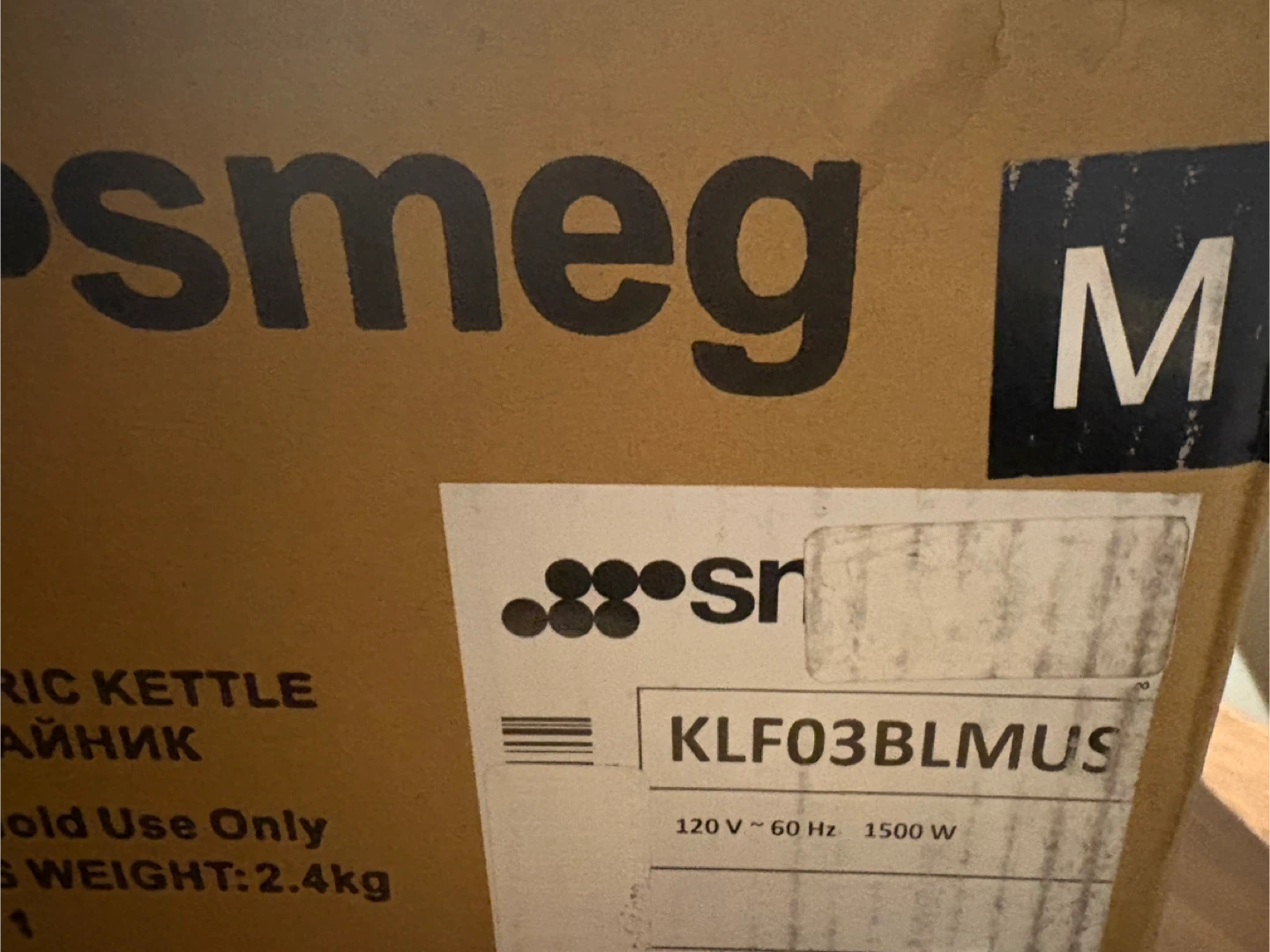 Smeg Electric Kettle KLF03BLMUS Black - photo 3