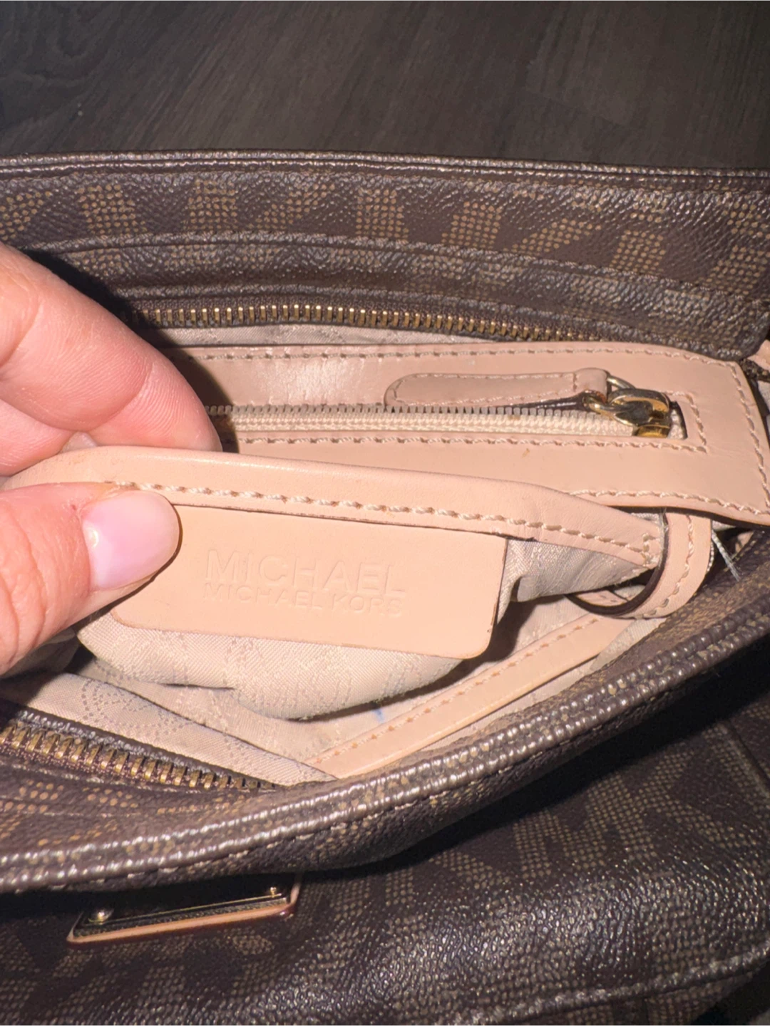 Michael Kors Brown Monogram Shoulder Bag - photo 5