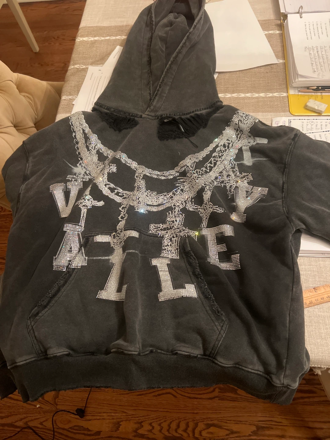 Valley Rhinestone Hoodie