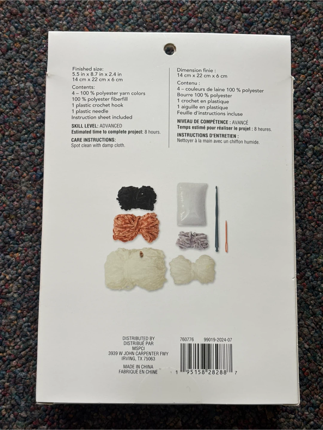 Loops & Threads Chenille Crochet Kit - Chloe Cat - photo 2