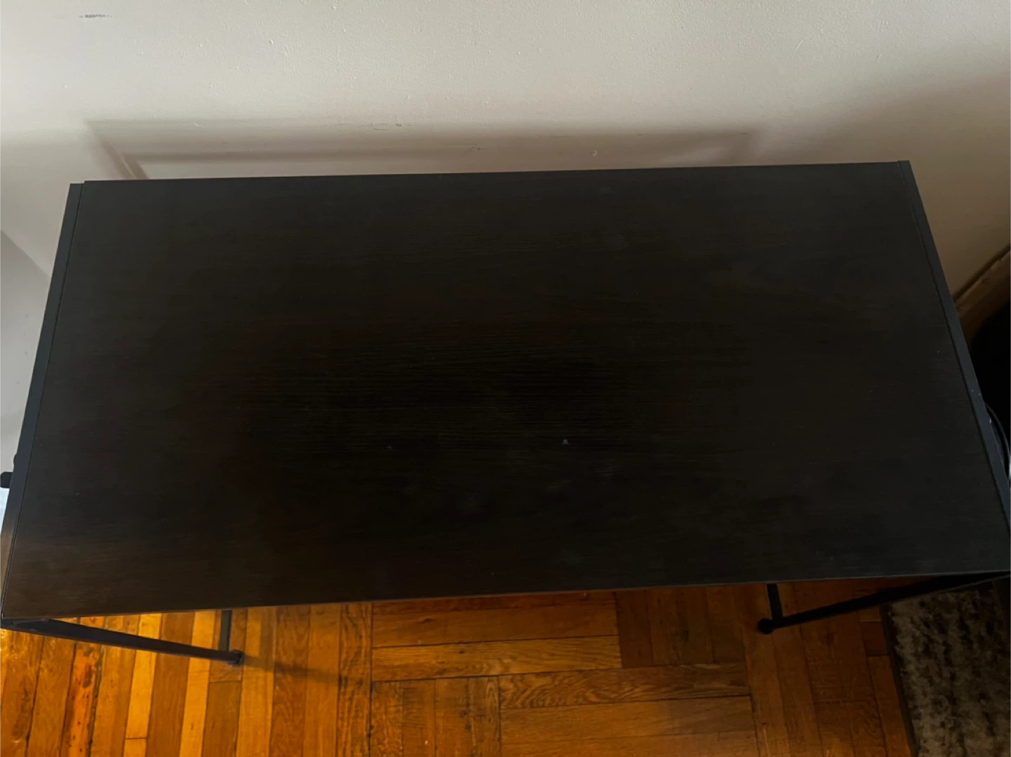 Black Metal Frame Desk with Black Top - photo 2