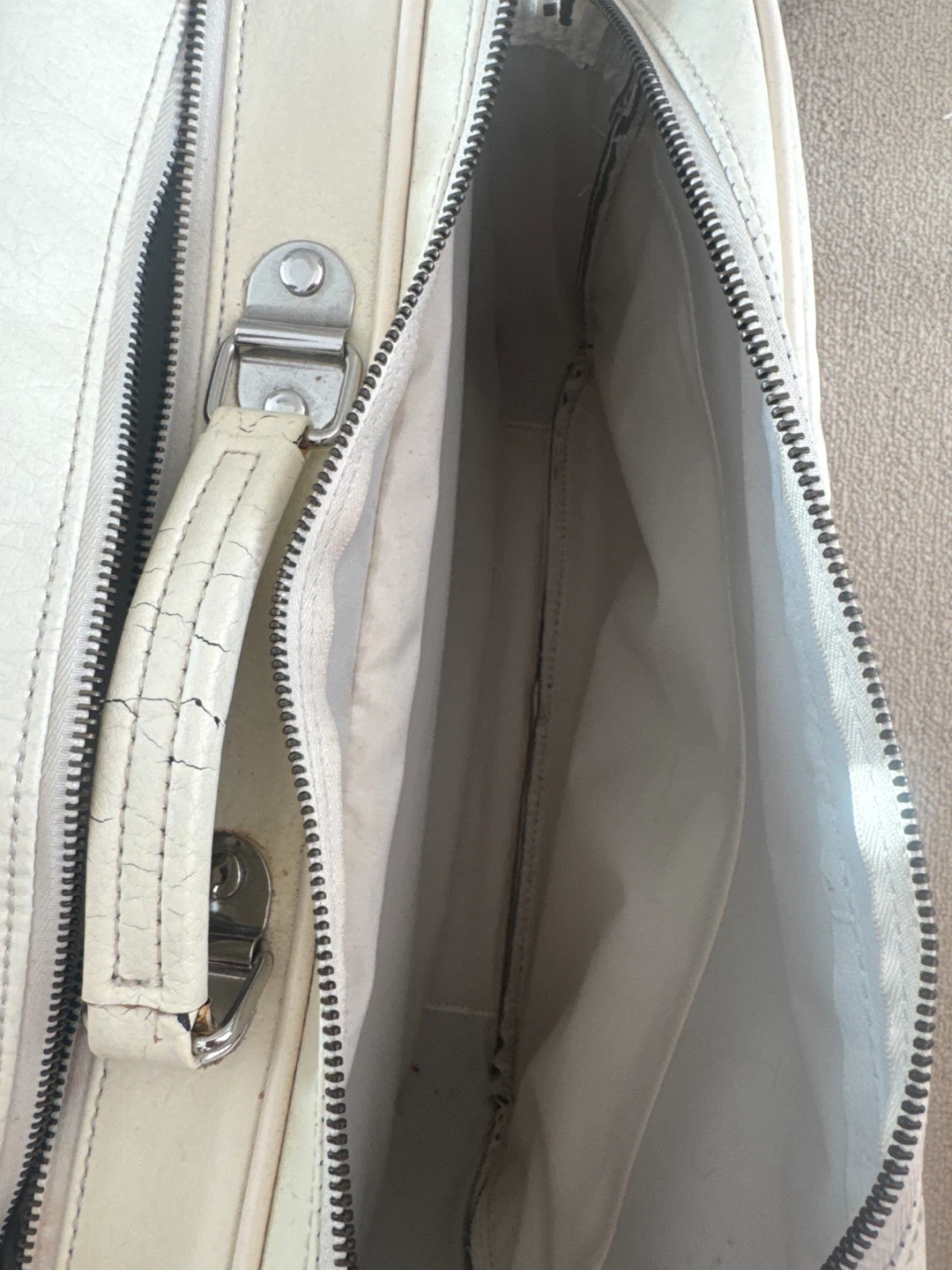 🧡 Adidas Cream Satchel Bag - photo 2