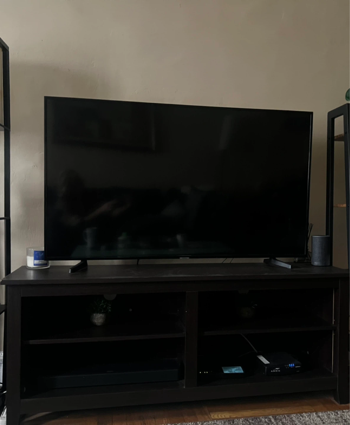 Dark Wood TV Stand