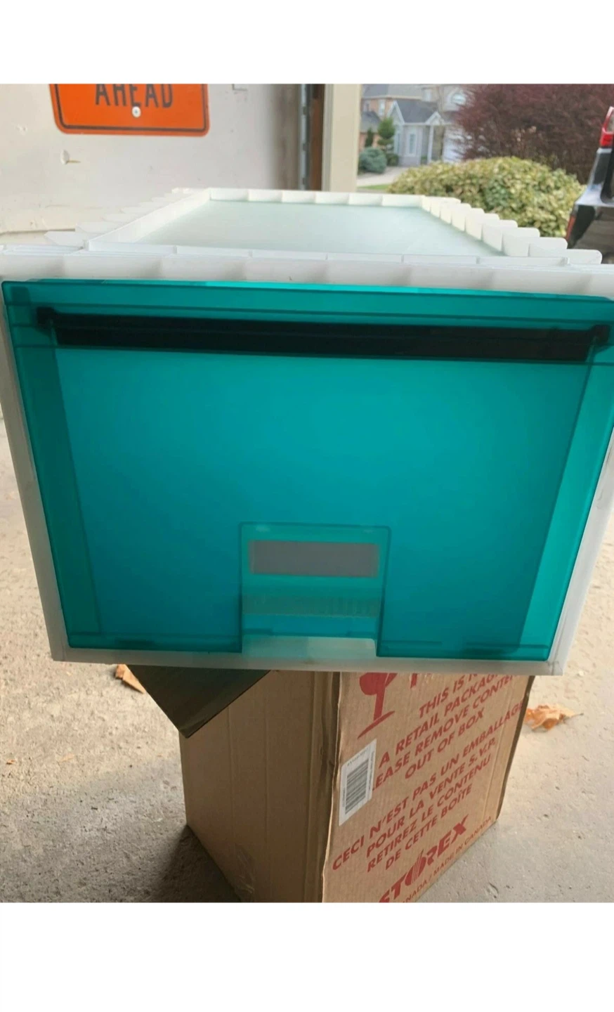 Storex Storage Drawer - Frost/Aqua - photo 2