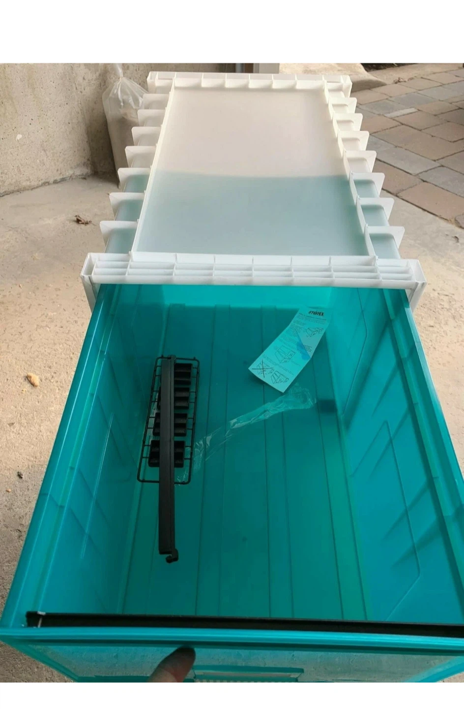Storex Storage Drawer - Frost/Aqua - photo 3
