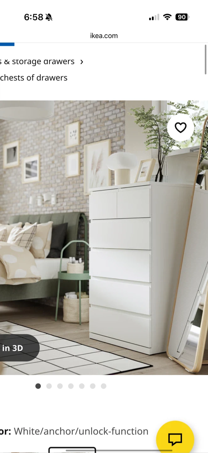 IKEA STORKLINTA 6-drawer chest - photo 2