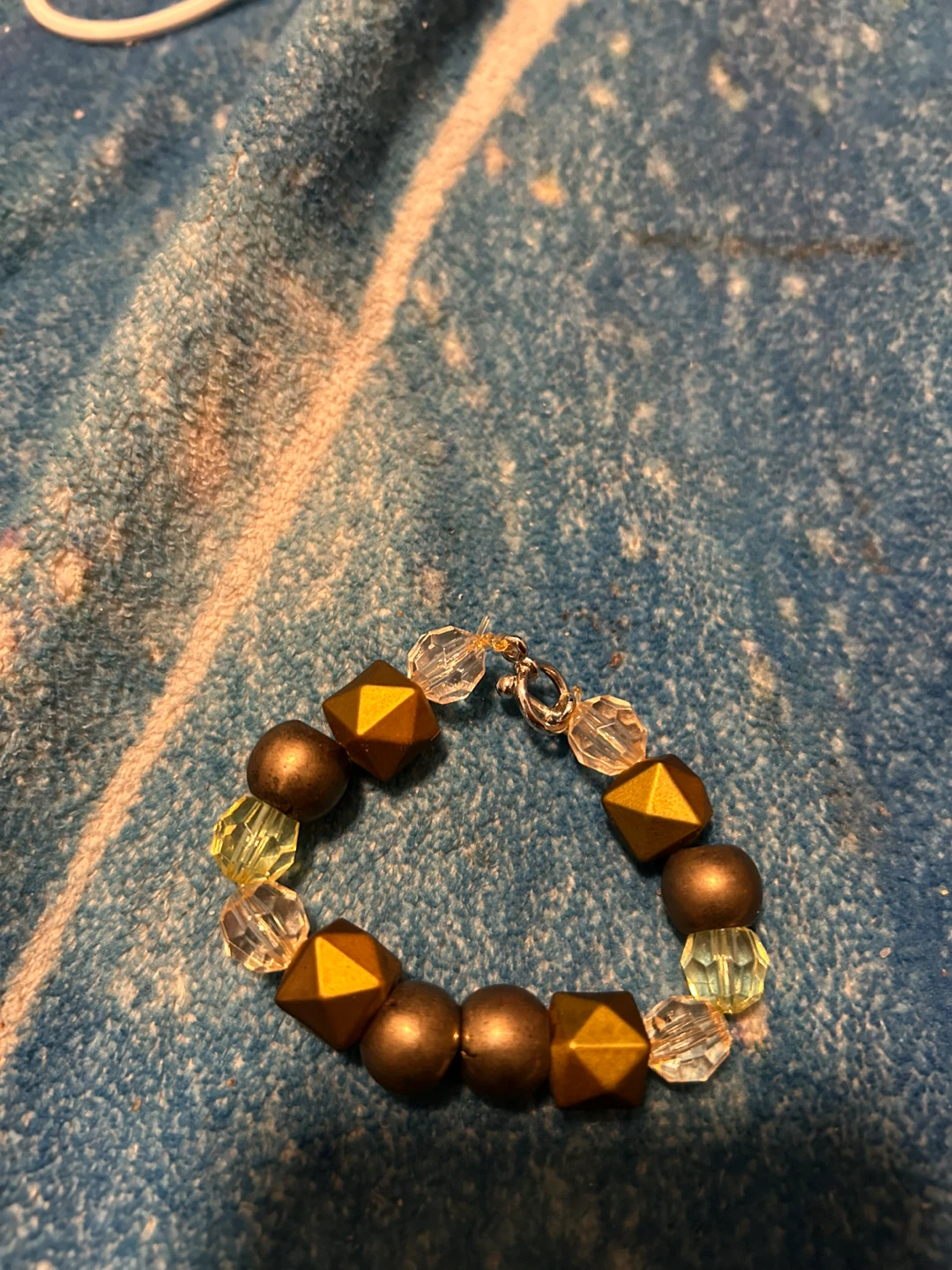 Beaded Bracelet Gold and Brown - photo 2