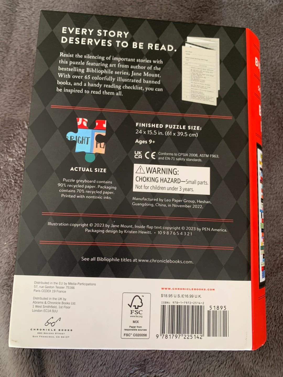Bibliophile Banned Books 500-Piece Puzzle - photo 3