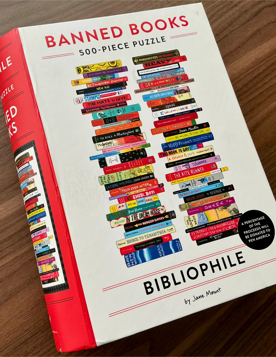 Bibliophile Banned Books 500-Piece Puzzle