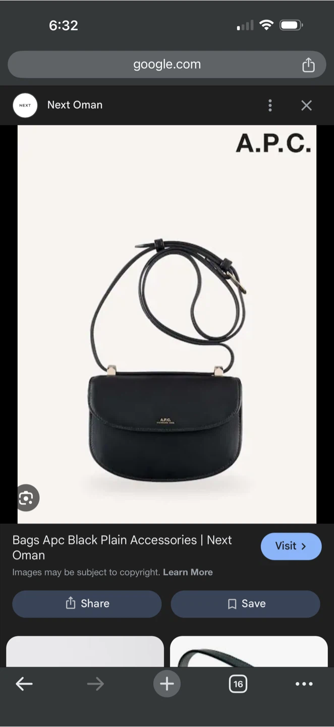 A.P.C. Black Leather Crossbody Bag - photo 2