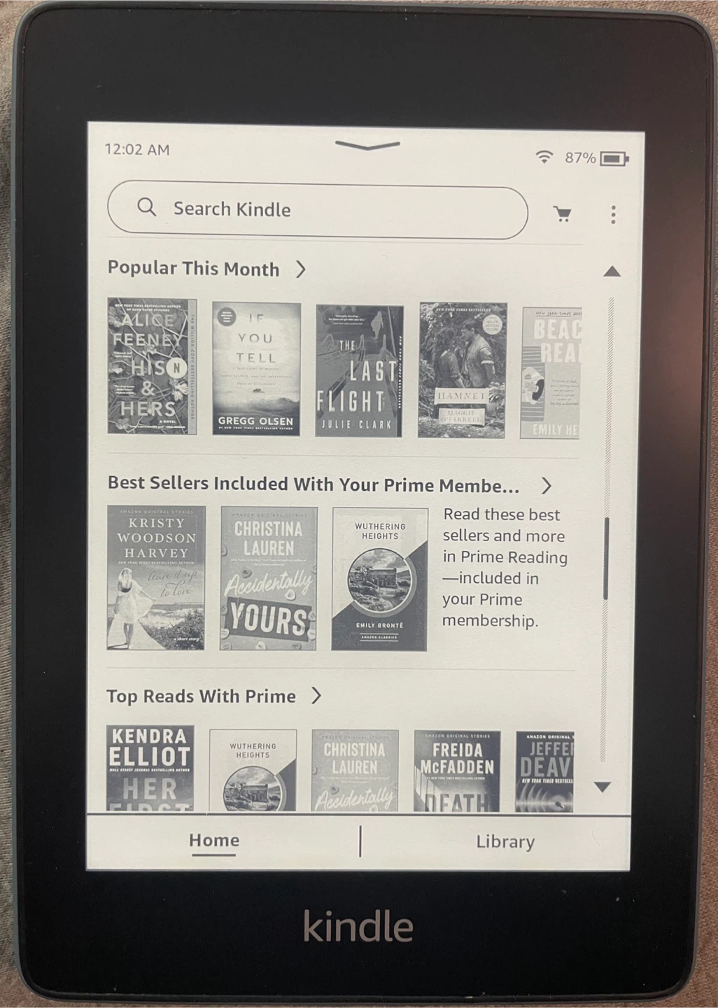 Kindle Paperwhite (10th Gen) E-reader