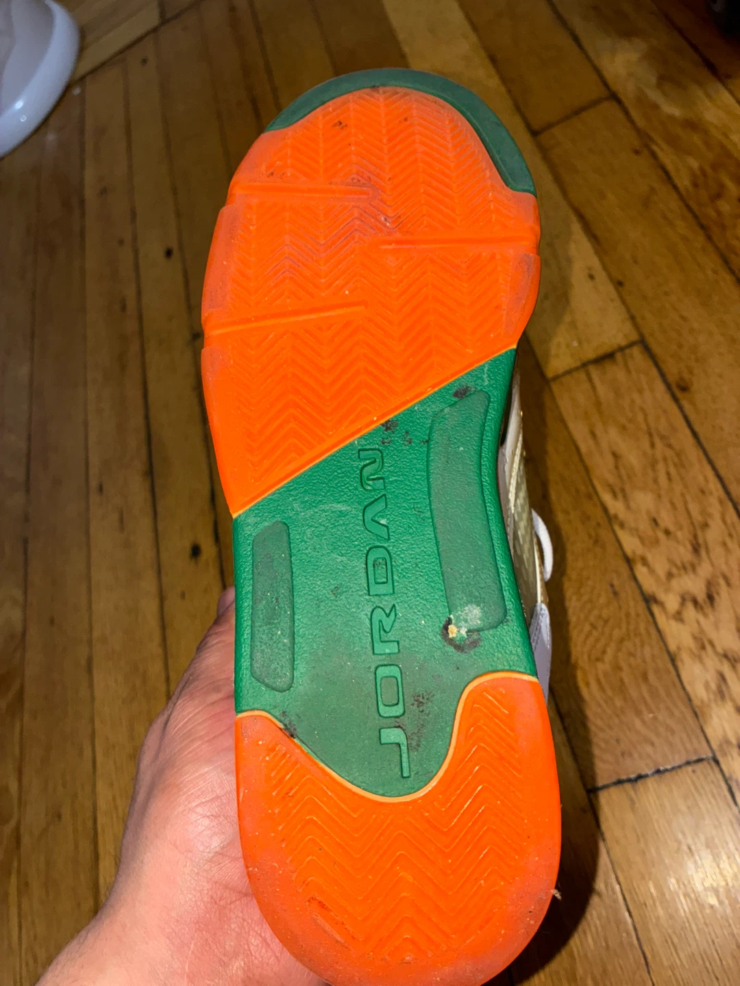 Air Jordan 5 Retro Low White Orange Green - photo 3
