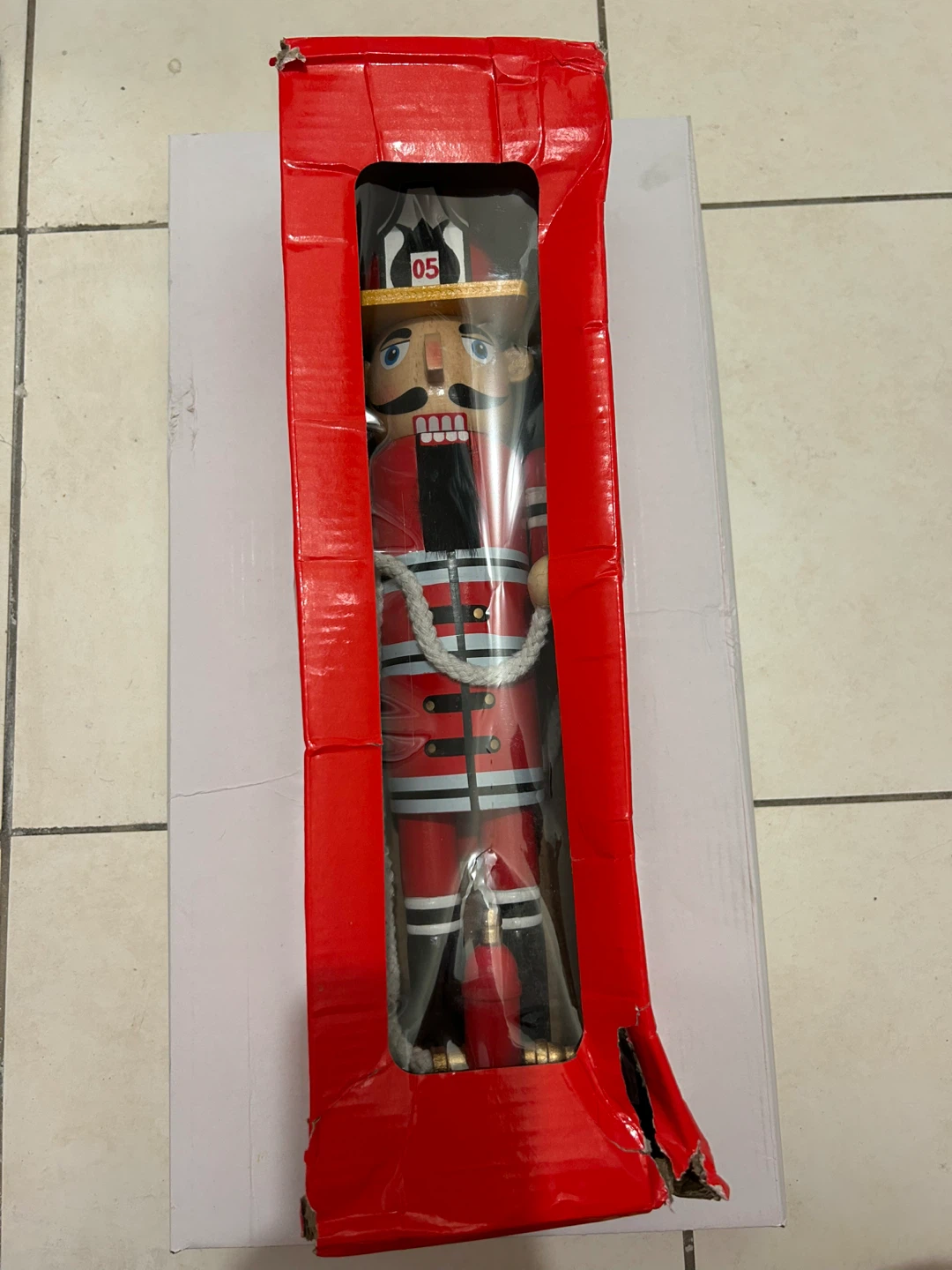 Wooden Firefighter Nutcracker