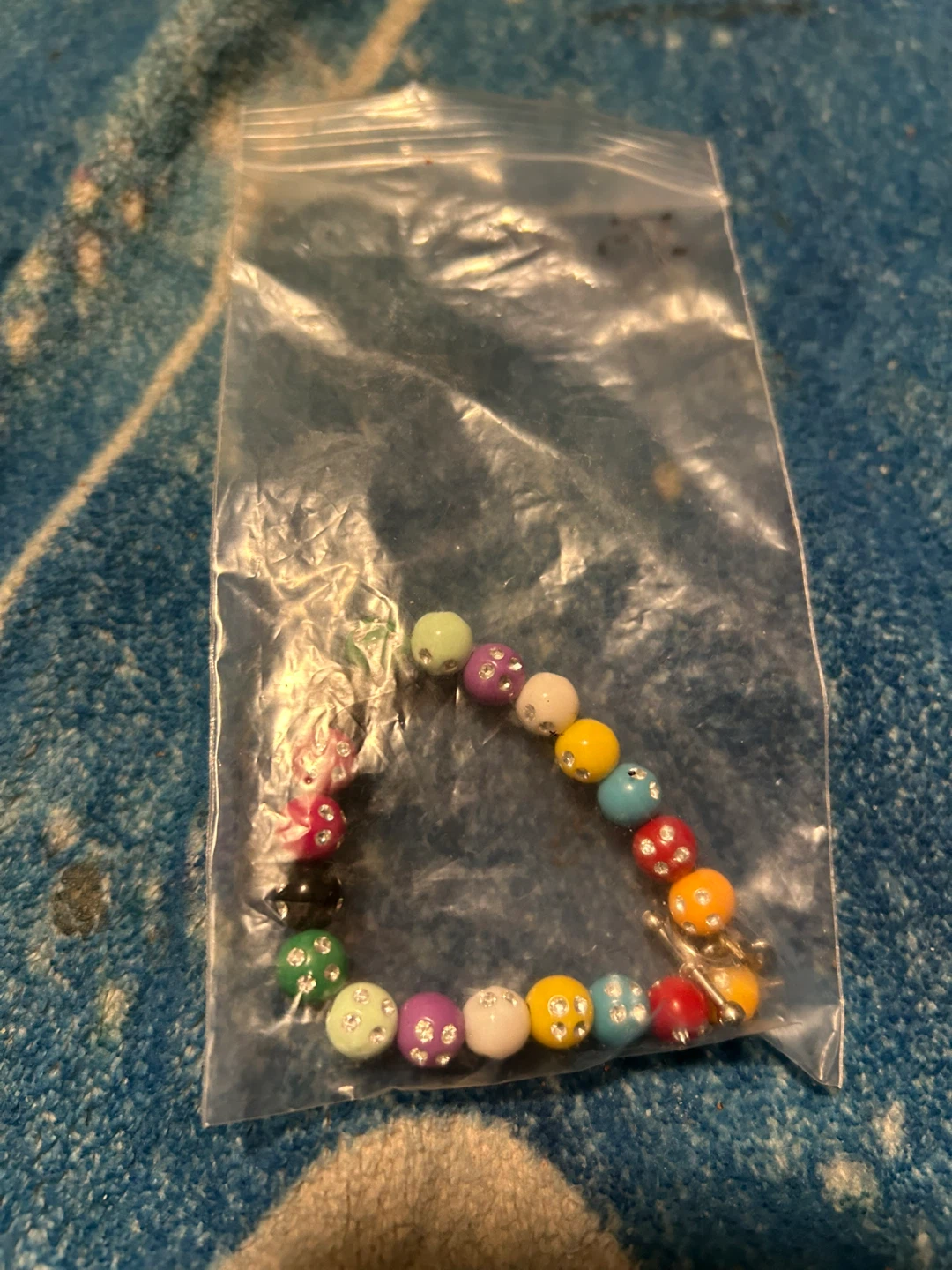 Multicolor Beaded Charm Bracelet
