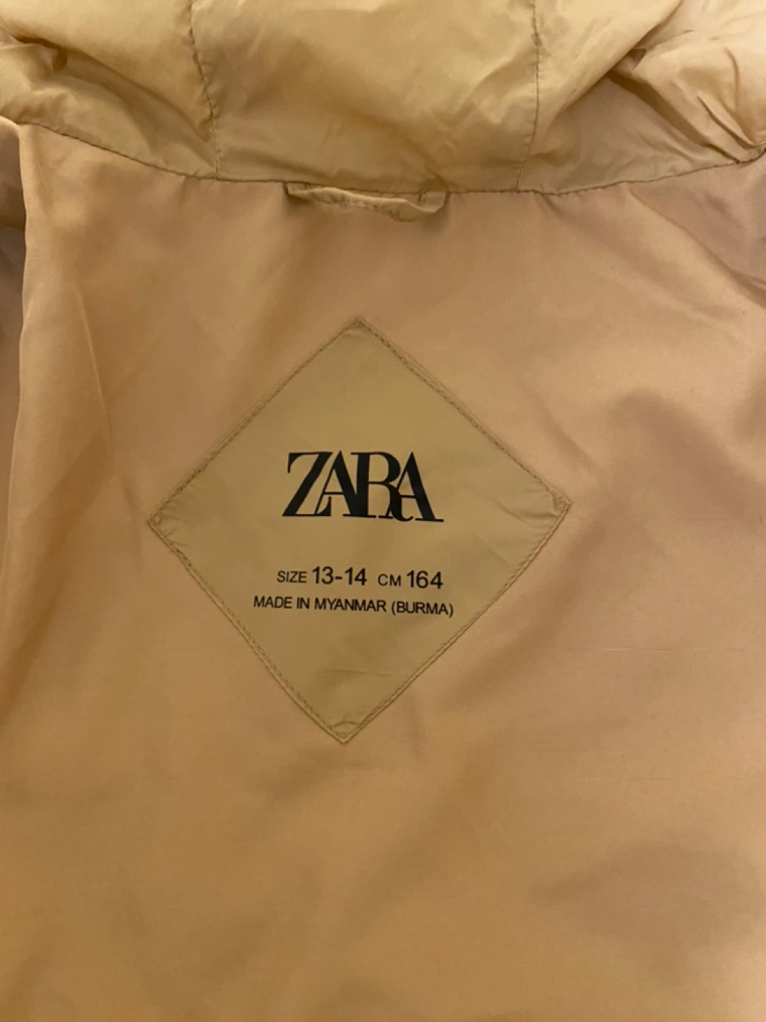 Zara Quilted Puffer Jacket - Size 13-14 - photo 2