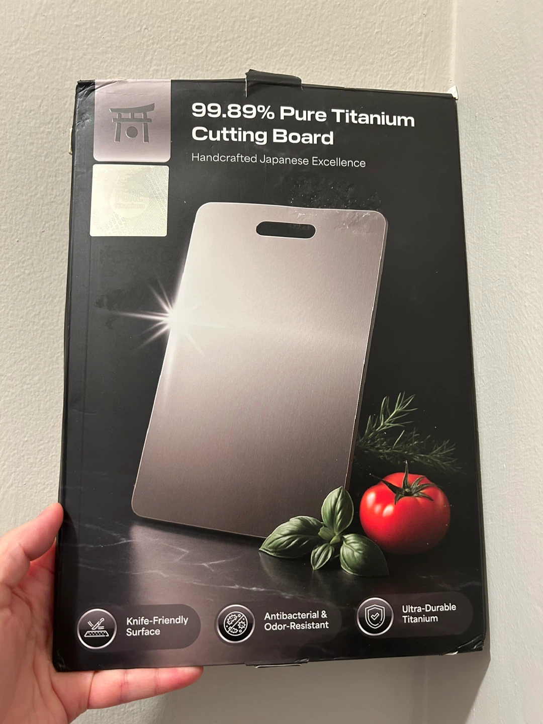 99.89% Pure Titanium Cutting Board