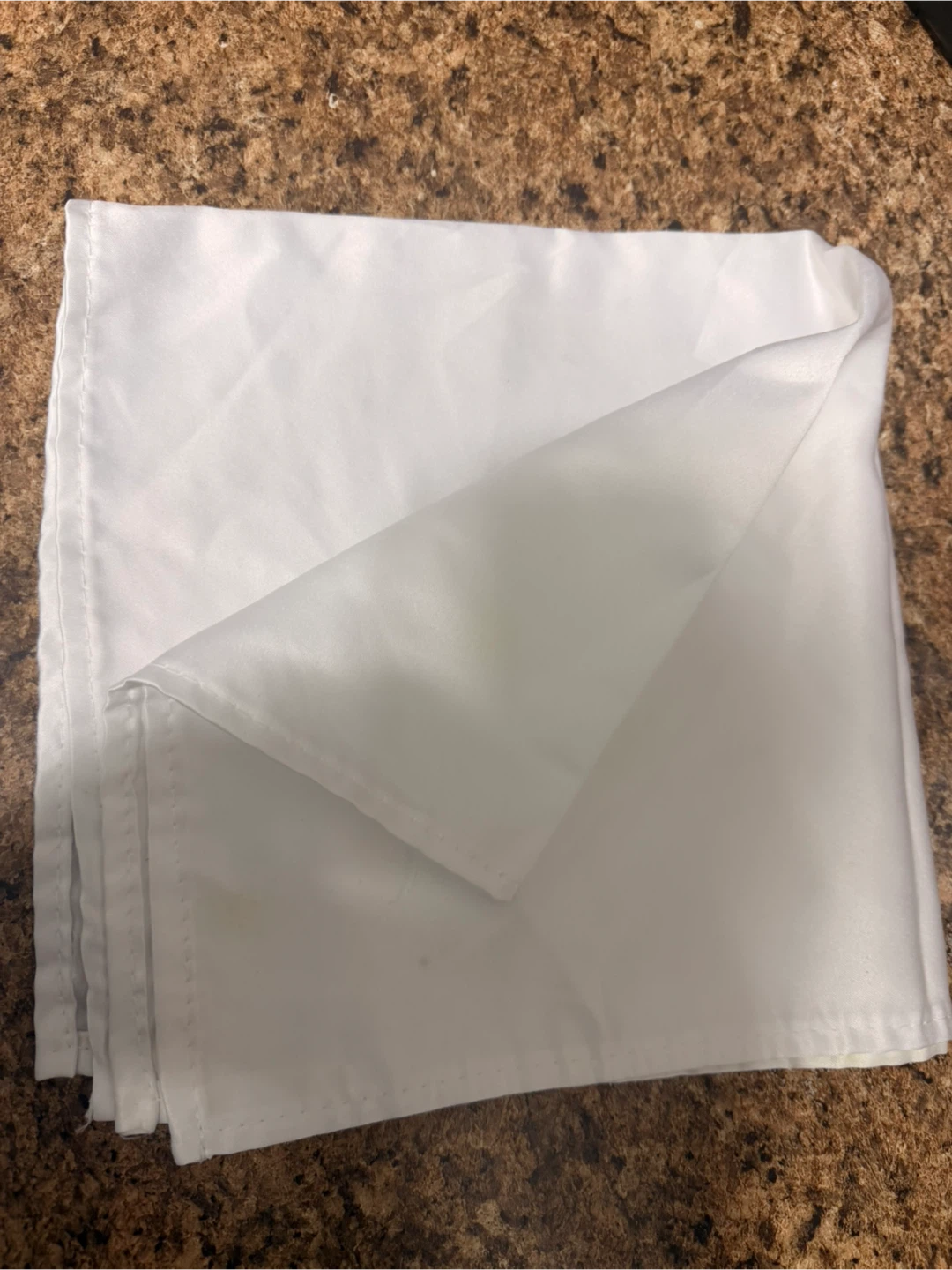45 snaking White Pocket Square Handkerchief - photo 2