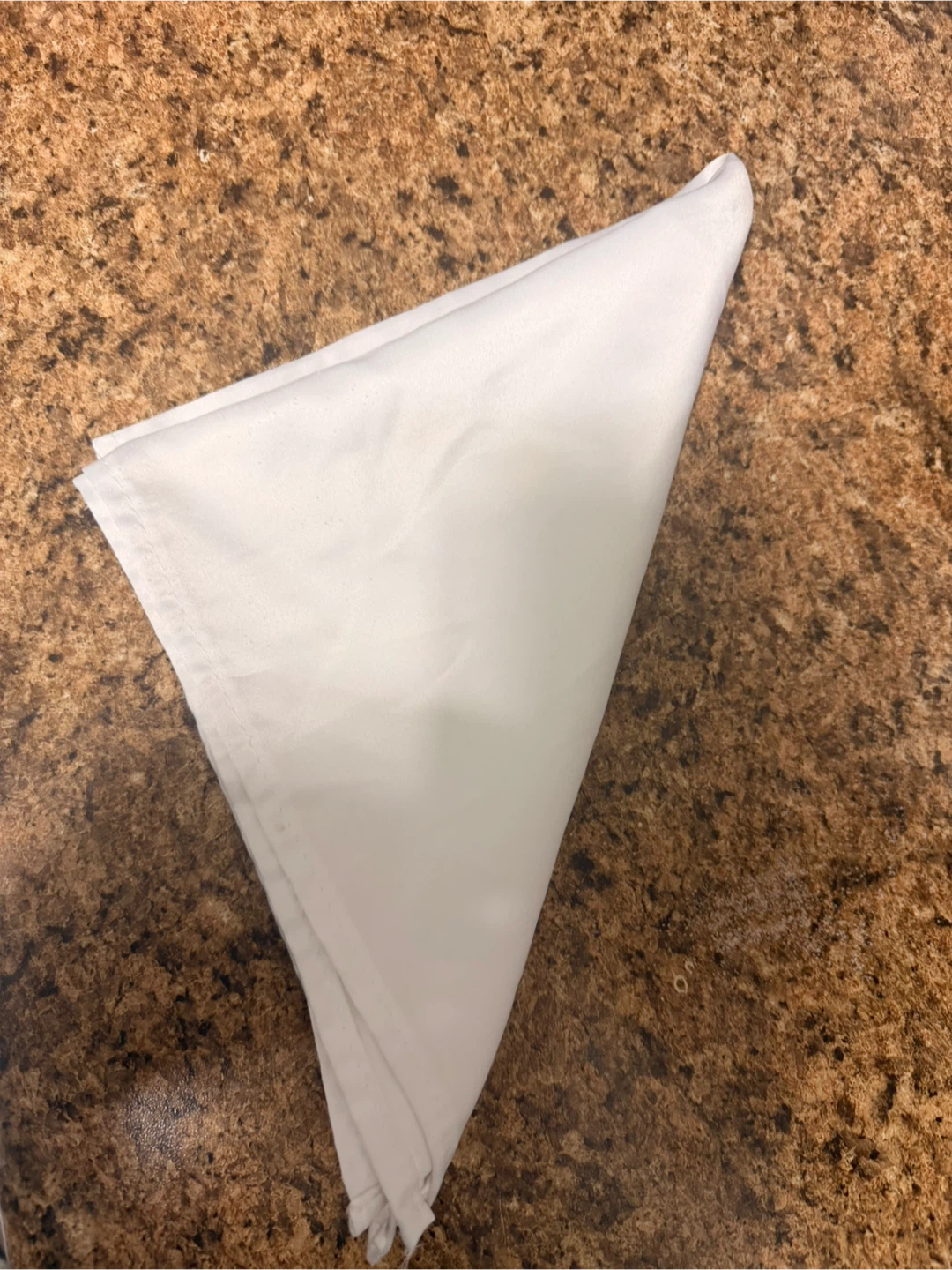 45 snaking White Pocket Square Handkerchief