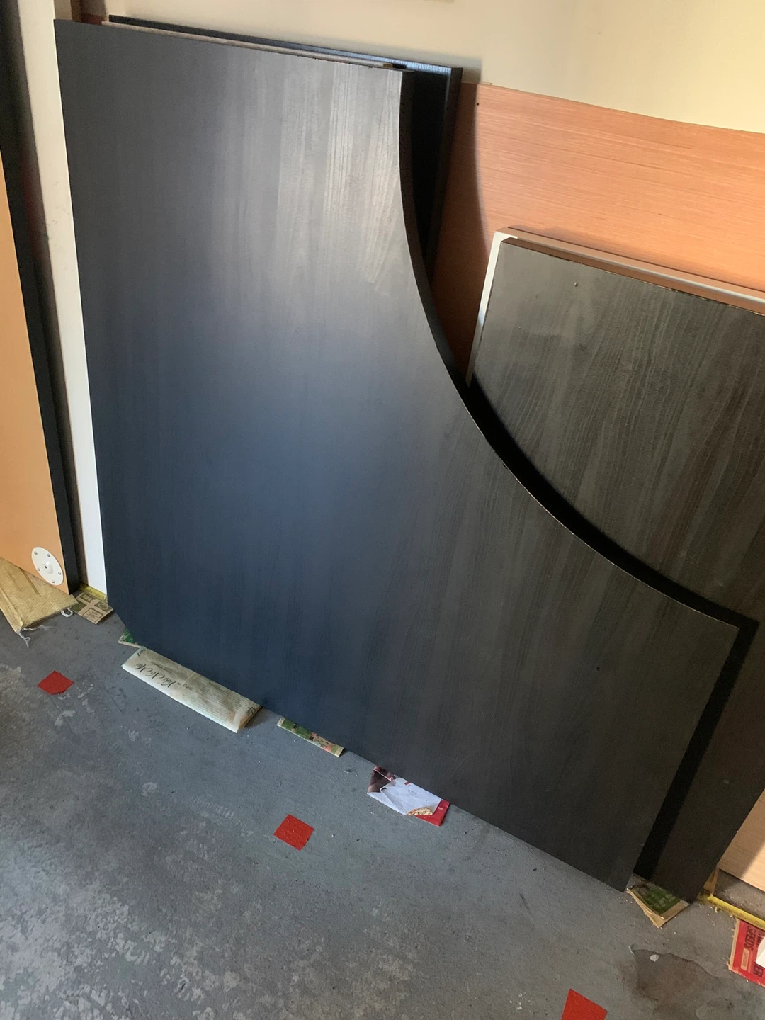 Black Corner Desk with  Legs - photo 2